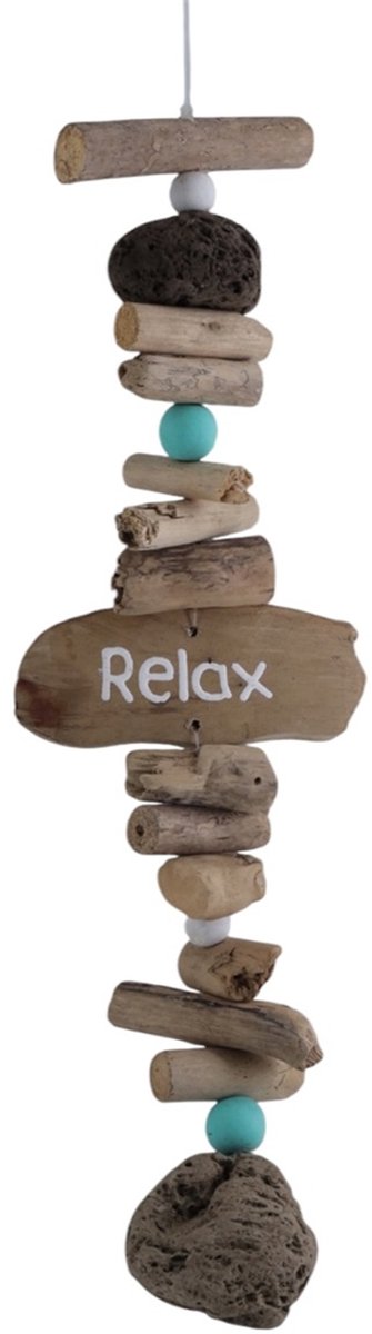 Guirlande Mira met stenen/driftwood ca 65 cm RELAX