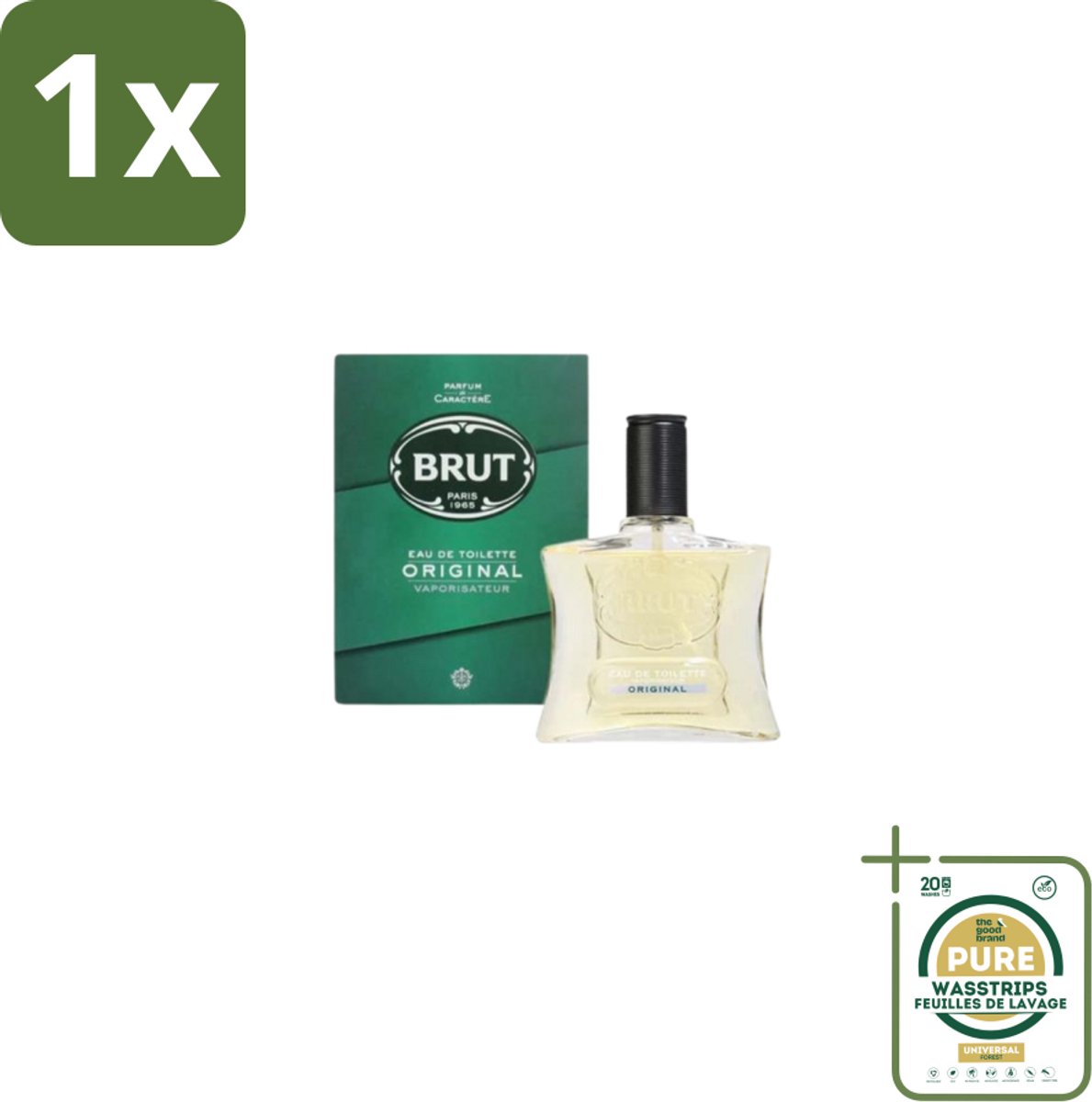 1 x Brut – Eau de Toilette – Original – 100 ml- Brut Original Eau De Toilette - Kruidige Geur - Amber - Lavendel - Mannelijke Geur