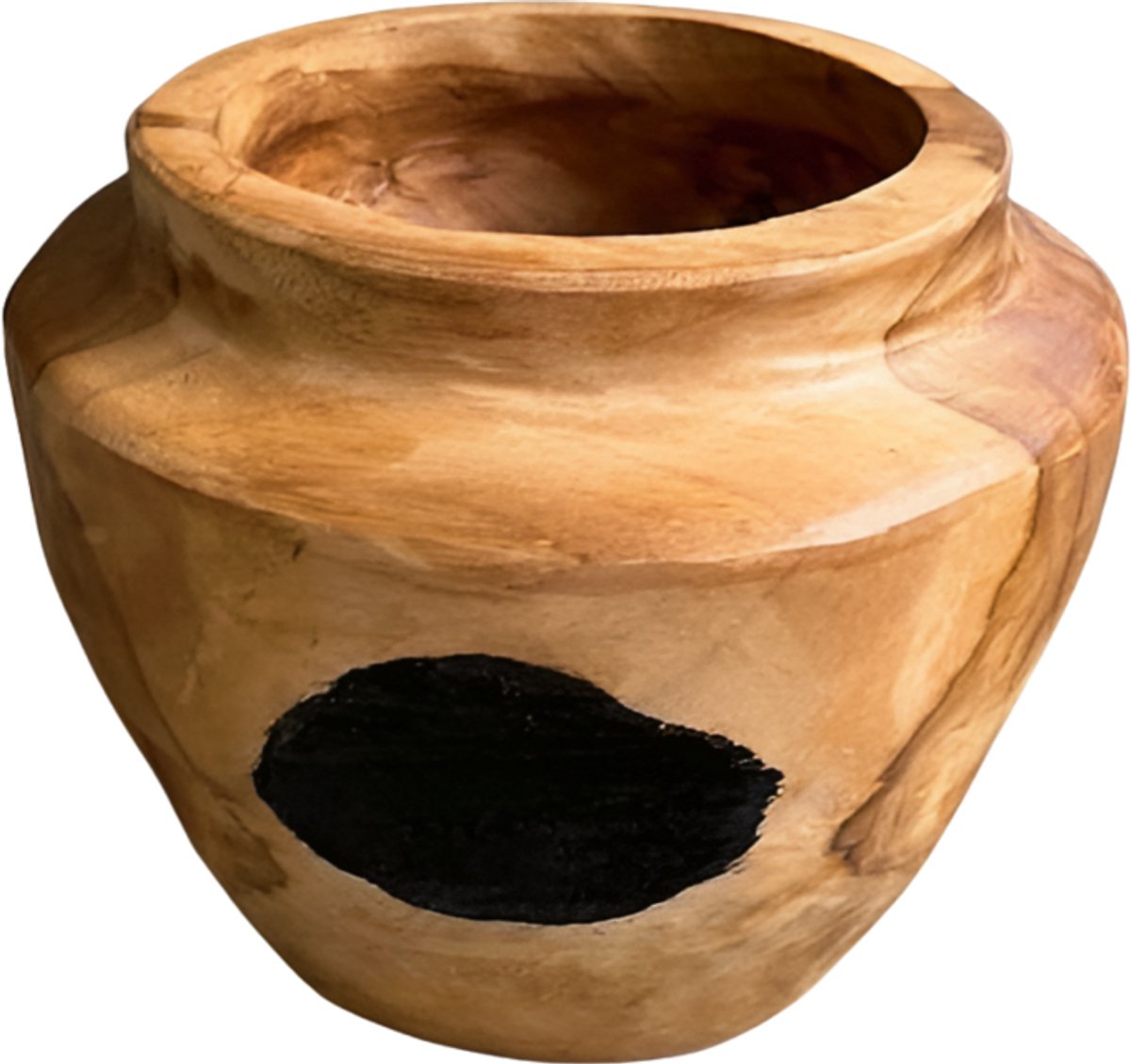 Teak vase S D20H18cm