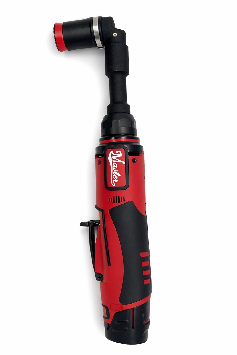 Masterpalm 30 mm excentrische schuurmachine met oscilerende werking, aangedreven door Milwaukee M12 accu vingerschuurmachine