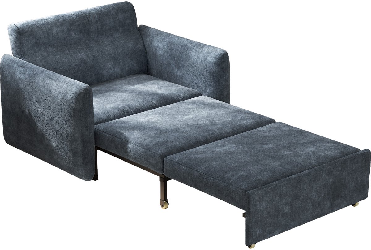 Guyii Slaapbanken 1 Persoons - 3-In-1 Bank met Slaapfunctie - Uitklapbare Fauteuil Bed 213.7 cm