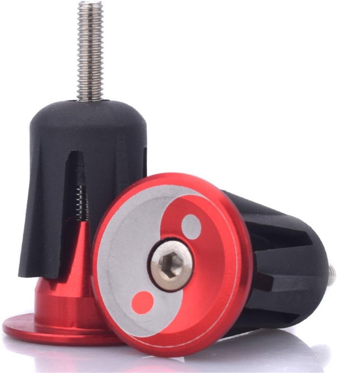 Fiets Stuurdoppen Set Aluminium Stuureinde Pluggen voor Mountainbike en Racefiets