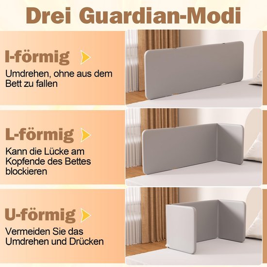 Inklapbaar Bedhek XXL 120 cm - Verstelbaar Kinderbedhek voor Allerhoogste Veiligheid — afbeelding 5