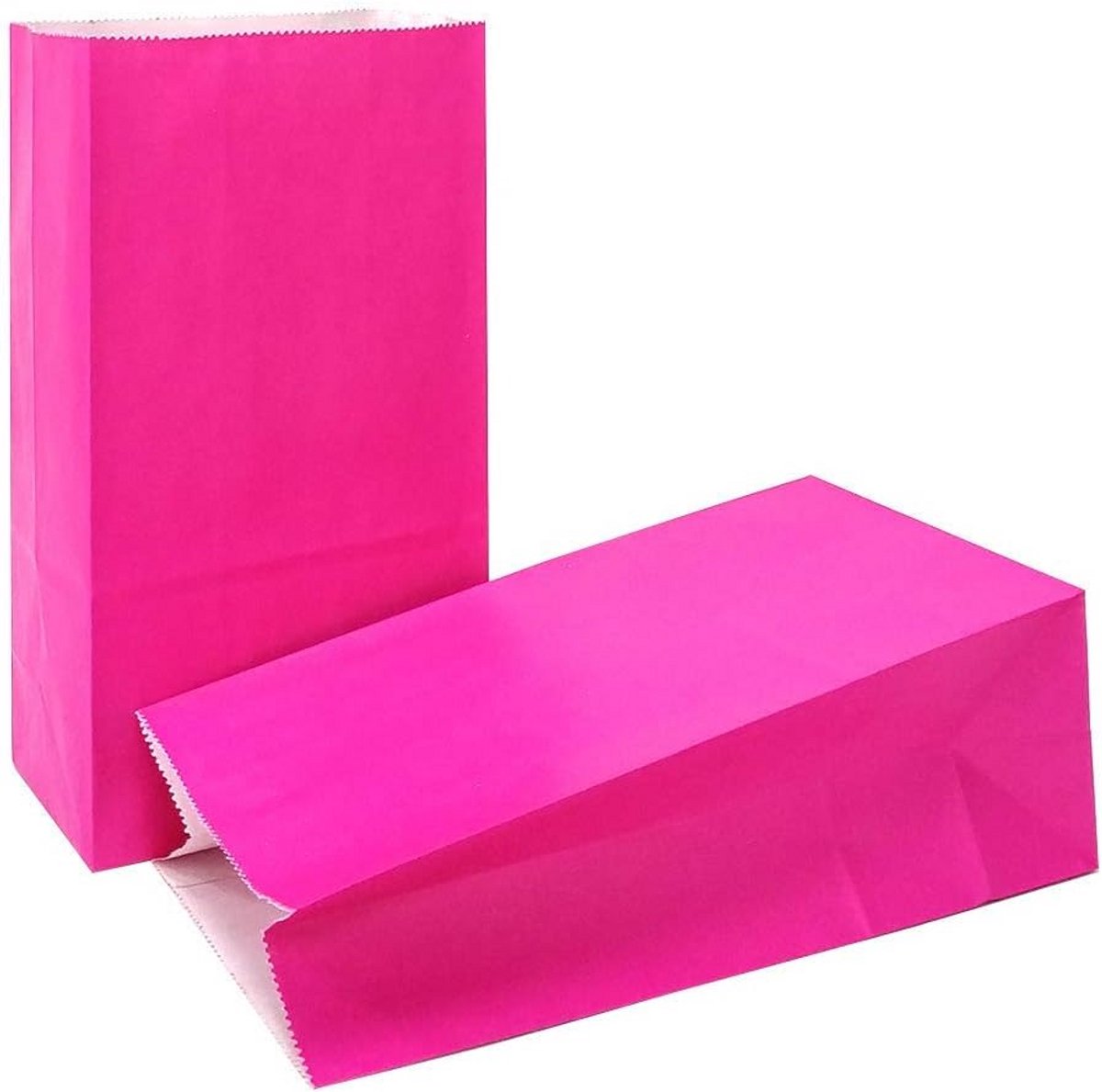 100 Roze Kraft Papieren Zakjes Cadeauzakjes voor Feest, Baby Shower, Kinderverjaardag en Bruiloft