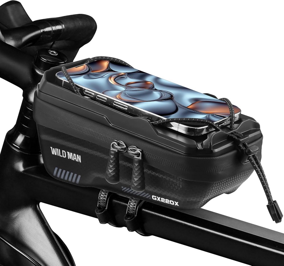 Waterdichte Fietstas voor Fiets Telefoonhouder Bovenbuis voor Smartphones tot 6,8 Inch