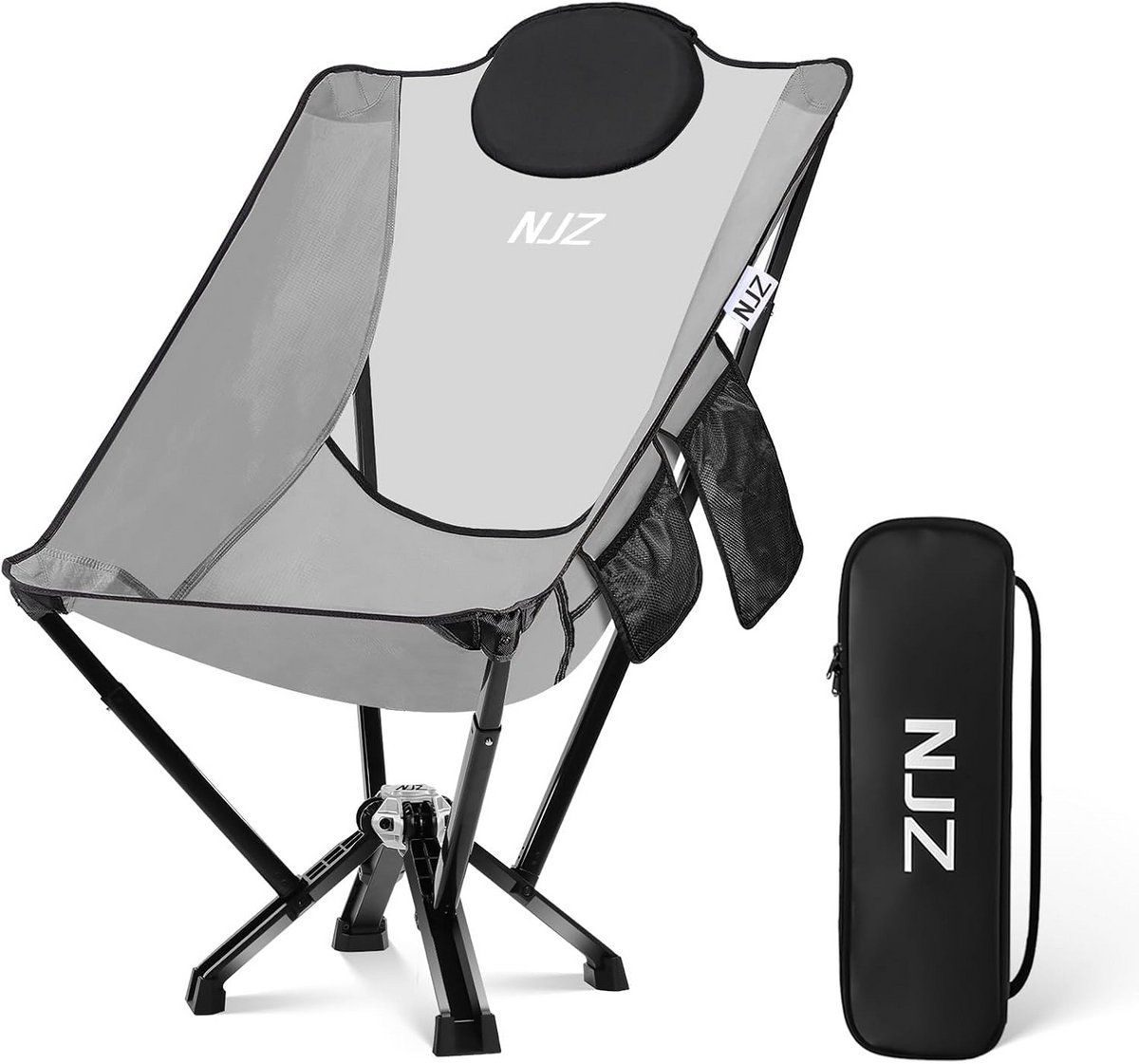 Luxe Campingstoel Hoge Rugleuning - Extra Sterk Draagbaar Kampeerfauteuil tot 272kg