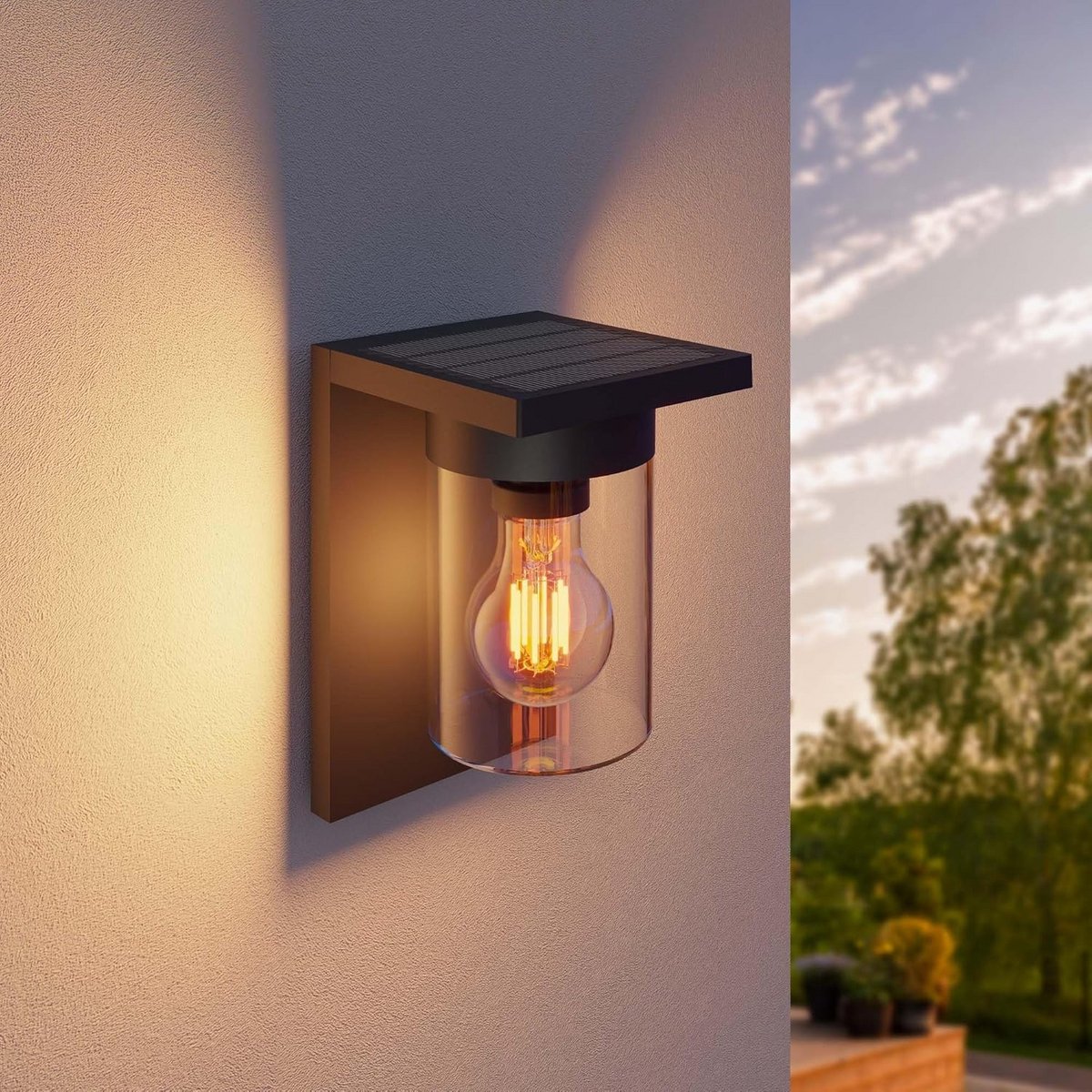 Buitenlamp met Bewegingssensor op Zonne-energie, Antraciet