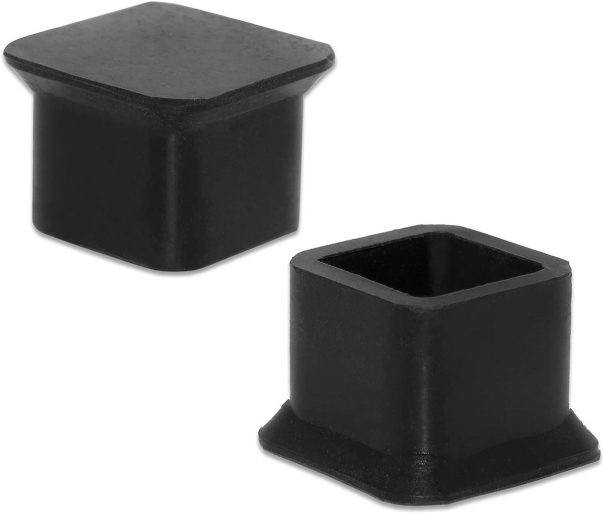 Siliconen Tafel en Stoel Vloerbeschermers Vierkant Zwart