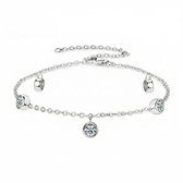 Titanix armband Dames – 1.5 Karaat Moissanite met GRA-Certificaat (Diamant Alternatief)- 925 Sterling Zilver, Witgoud verguld