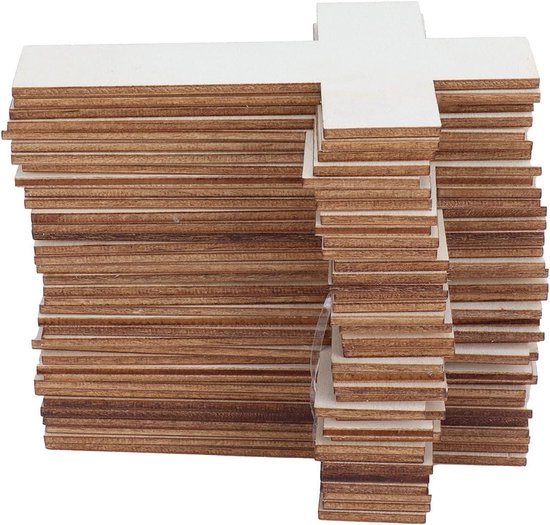 Houten Kruisknutselset 36 Stuks Doe Het Zelf Knutselsets Voor 
