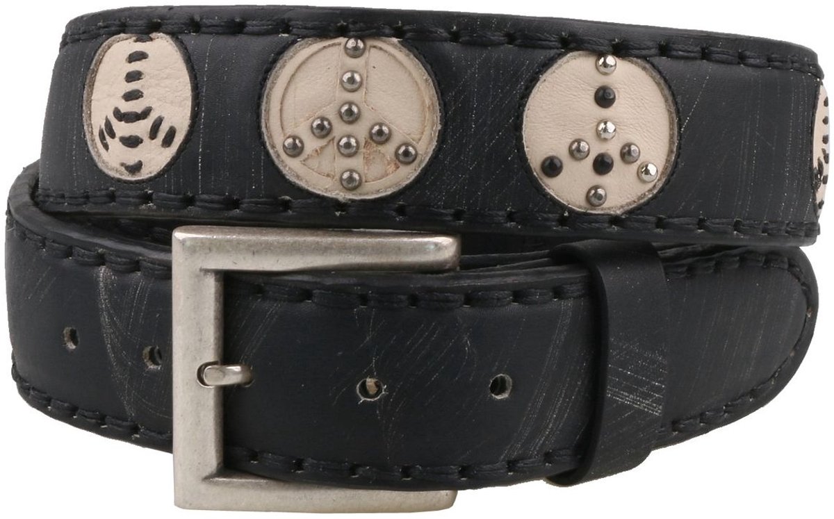 Sendra leren riem 1078 zwart