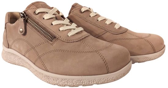 Hartjes, 162.1606/99 31.00, Baskets en nubuck beige largeur K