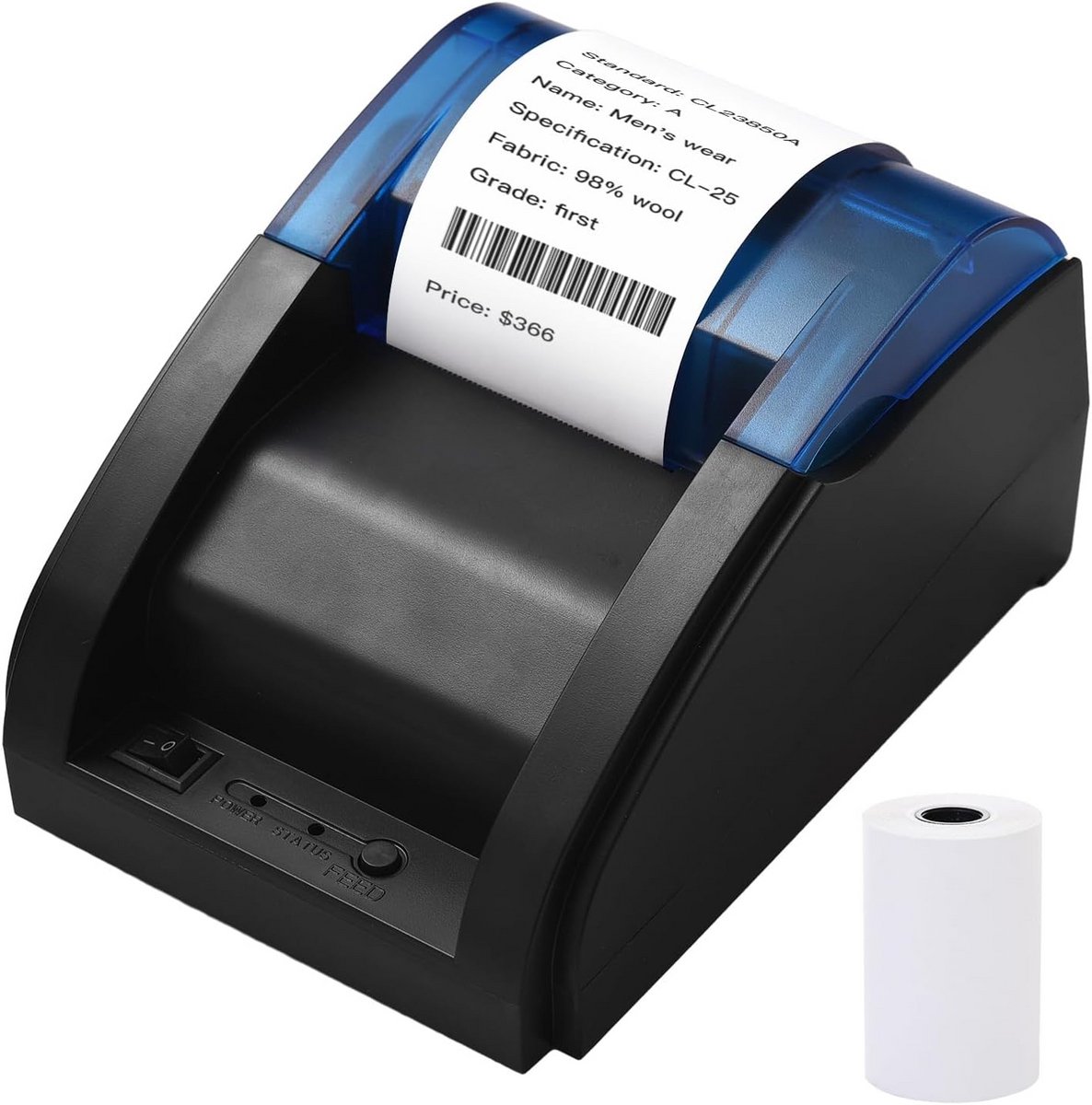 Thermische Kassabonprinter 58mm voor POS, Horeca en Winkel - USB & Bluetooth