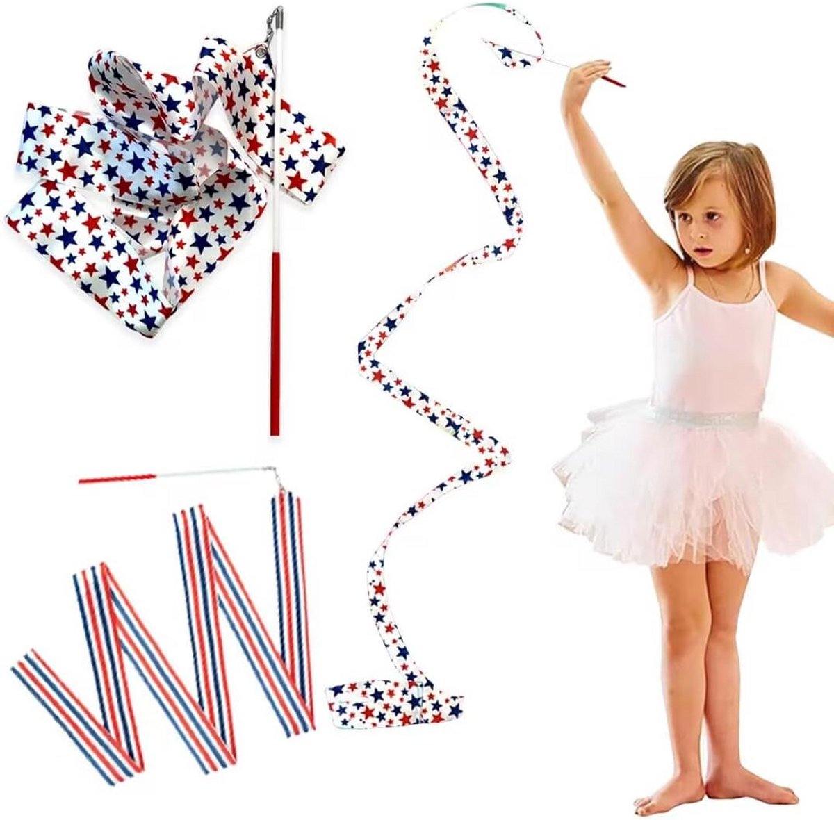 2 Stuks Ritmische Gymnastiek Dansbanden 2 Meter voor Kinderen en Dansers