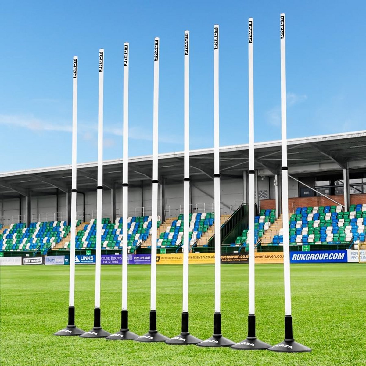 Verstelbare Slalomstangen Set (8 stuks) voor Training en Behendigheidsoefeningen