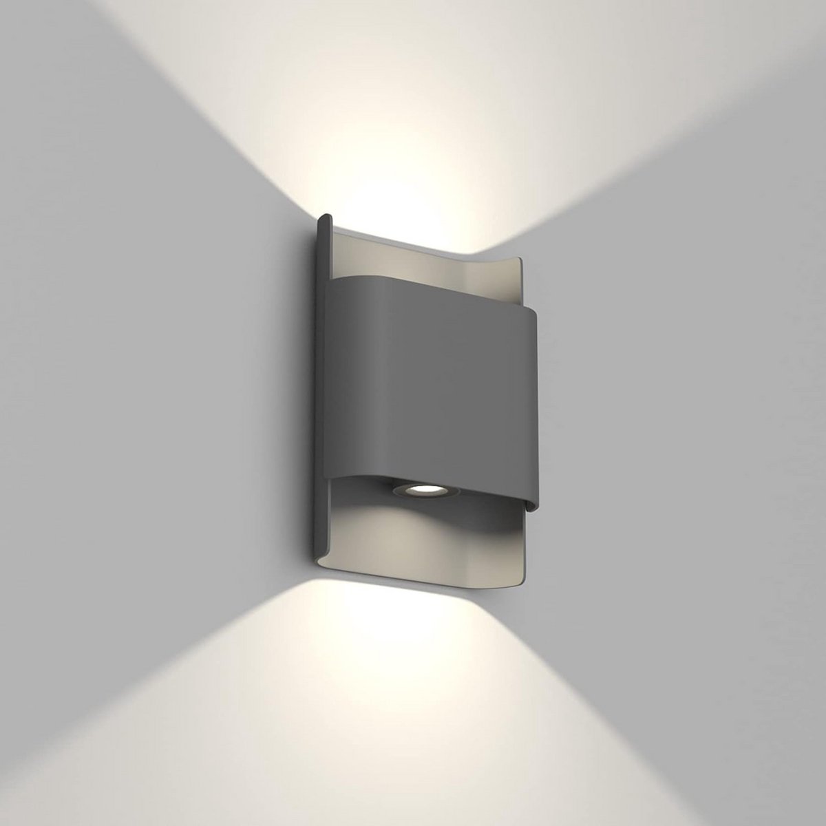 Moderne Up & Down LED Wandlamp voor Binnen en Buiten - IP65 Waterdicht Aluminium Licht
