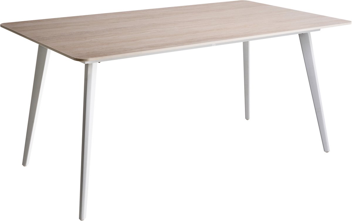 RODALLO - Tuintafel - Travertijn - 160 x 90 cm - Gesinterde steen