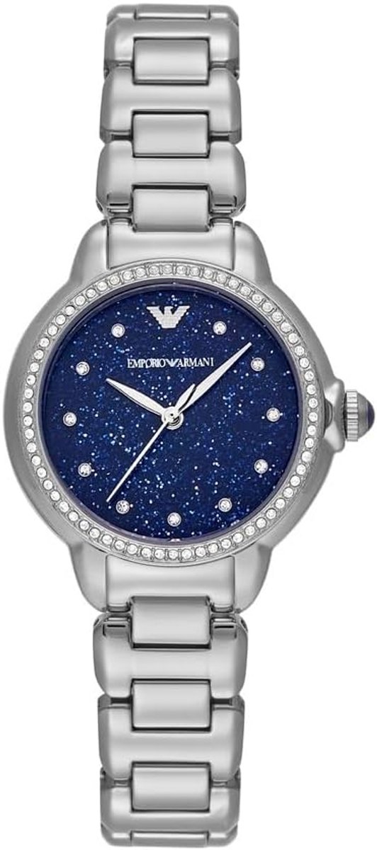 Dameshorloge 32mm Zilvergoudkleurig Quartz met RVS Band