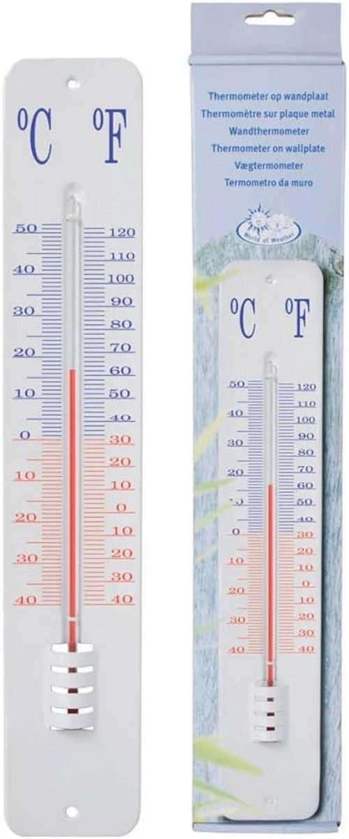 Grote Buitenthermometer 45 cm - Weerbestendig voor Tuin of Balkon