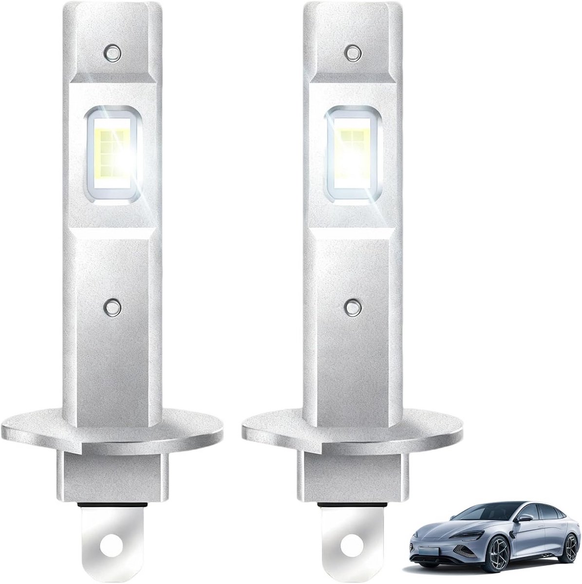 H1 LED Lampen 100W 22000lm Koudwit Vervanging Halogeen 2 Stuks