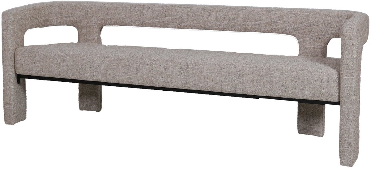 DÉJA Living Eetkamerbank Seto - Beige Stof - 200x54x68cm