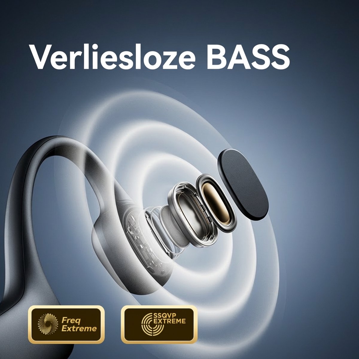 Bone Draadloze Bone Conduction Koptelefoon IPX7 Waterdicht - afbeelding 3