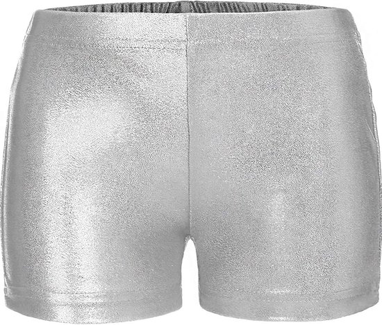 Glanzende Metallic Shorts met Elastische Taille voor Kinderen en Meisjes — afbeelding 4