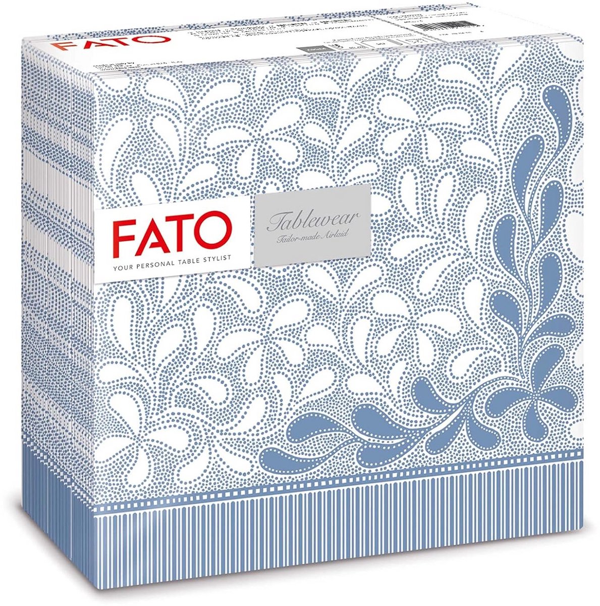 Luxe Airlaid Servetten 40x40 Botanic Blue Provence - Stoflook Kwaliteit