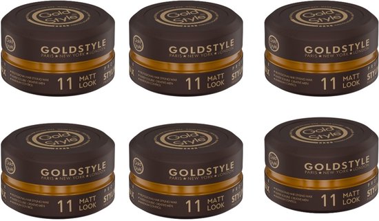 Gold Style matt look styling wax – 6 stuks 900ml
