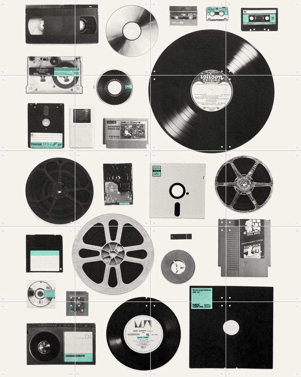 IXXI Data, Florent Bodart - 80 x 100 cm - Gratis ophangtool - Grote wanddecoratie en posters - Illustraties, Grafisch Ontwerp, Mancave