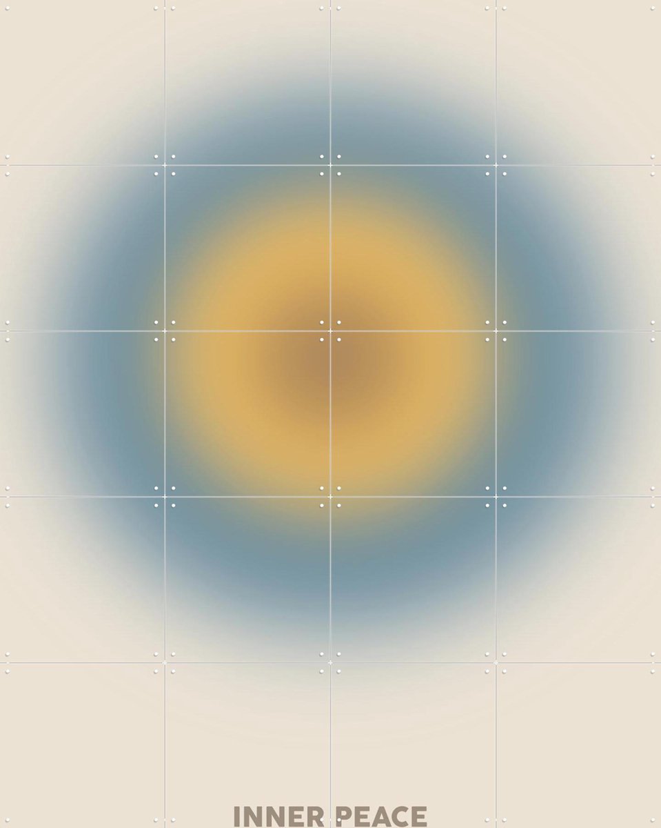 IXXI Inner Peace, The Miuus Studio & Various - 80 x 100 cm - Gratis ophangtool - Grote wanddecoratie en posters - Grafisch Ontwerp, Minimalisme