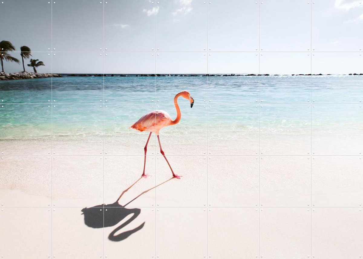 IXXI Pink Paradise, Claire Droppert - 140 x 100 cm - Gratis ophangtool - Grote wanddecoratie en posters - Naturalisme, Realisme, Minimalisme