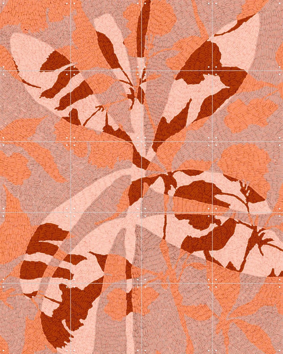 IXXI Blossom Fusion, Treechild & Various - 80 x 100 cm - Gratis ophangtool - Grote wanddecoratie en posters - Grafisch Ontwerp, Abstract