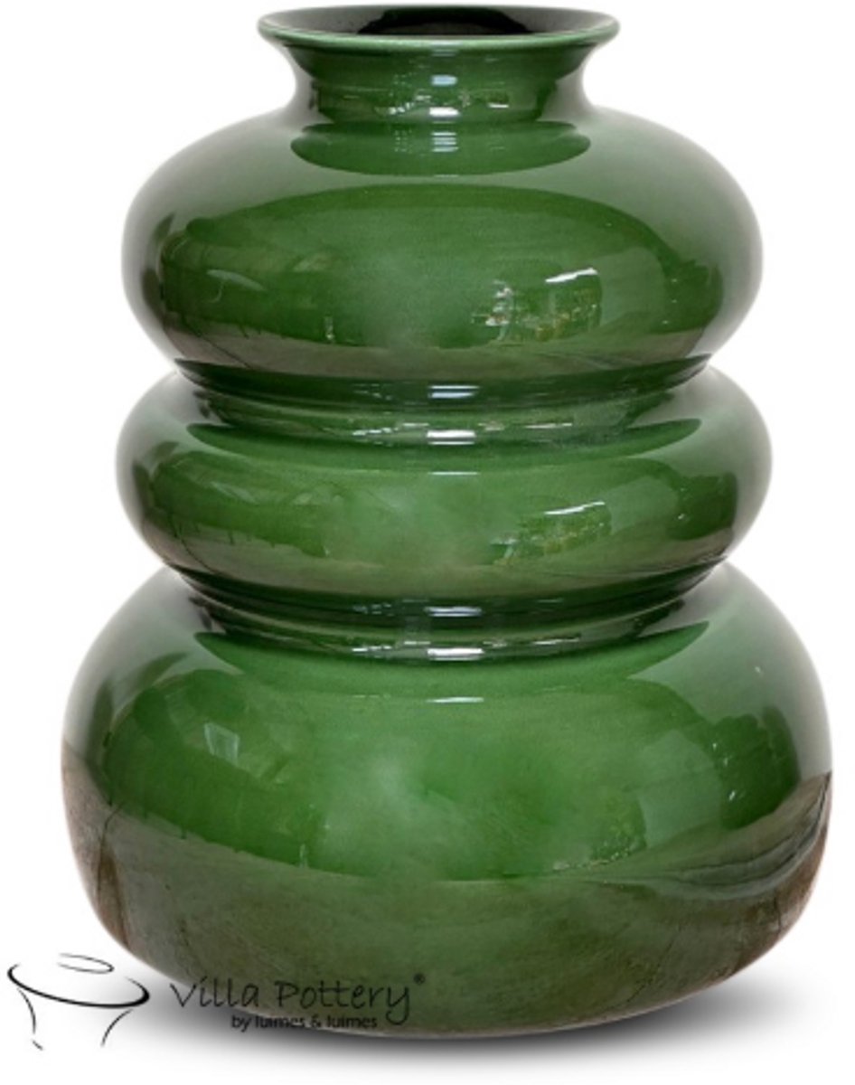 Villa Pottery Vaas - Villa Pottery - Decoratie - Woondecoratie - Keramiek - Waterdicht - Bolla Vie 1_3 Green Groen