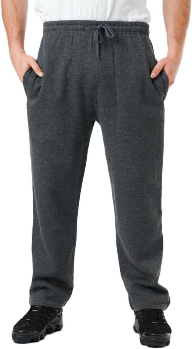 Comfortabele Fleece Joggingbroek met Open Hems voor Heren en Dames