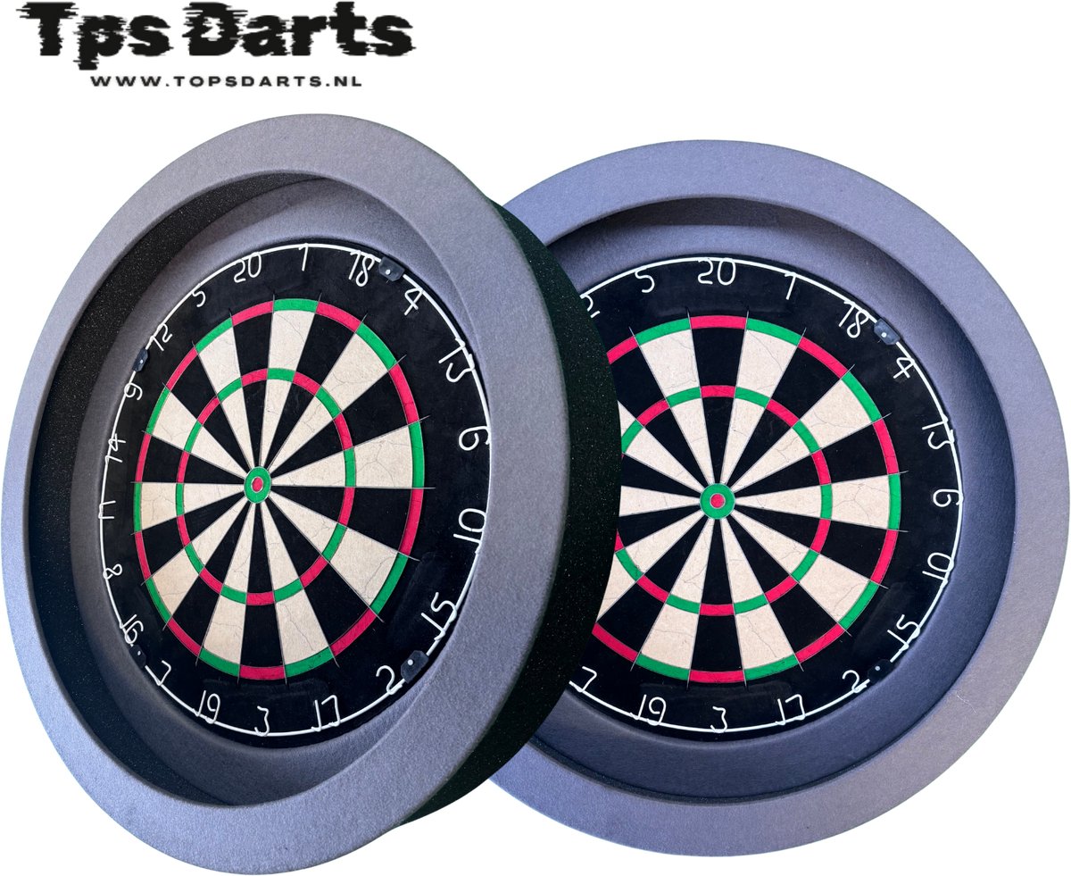 Tps Dartbord verlichting - Pure Zilver Grijs - Led Dartbord verlichting - Led surround dartbord verlichting- dartbord