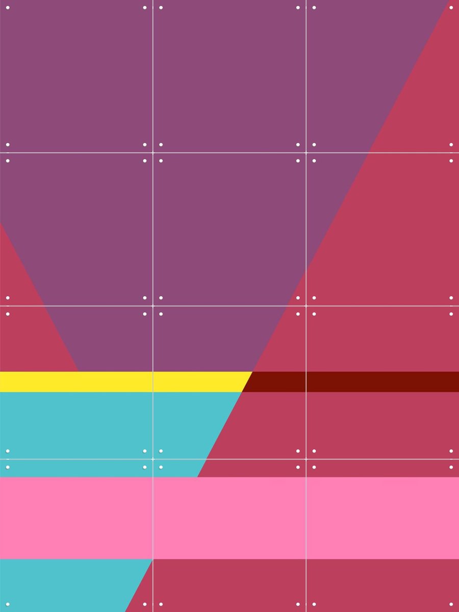 IXXI Many Shapes of... 3, Studio Kars + Boom - 60 x 80 cm - Gratis ophangtool - Grote wanddecoratie en posters - Grafisch Ontwerp, Abstract