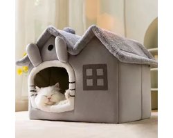 Kattennest - Accessoires - Rond - Warm - Katten Bed - Huisdierenproducten - Slaapzak - Winter - Spullen Bed Voor Katten- Kattenmand -