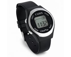 Cadex Vibra Plus – Medicijnhorloge – Tril/geluid – 8 alarmen –Siliconenband