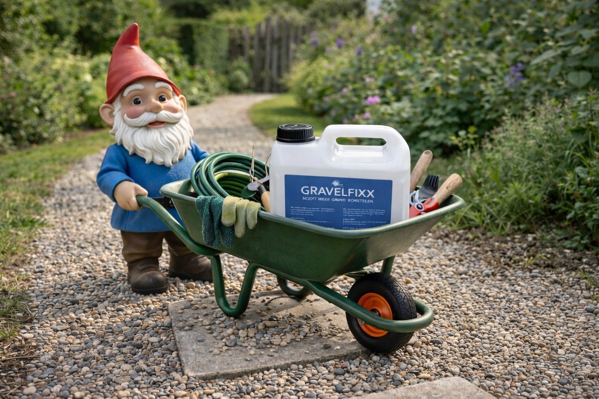 Mulchlijm, 4 liter, zwarte grindlijm band en mulchverf, met applicator