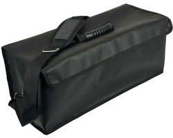 Brandwerende LiPo Tas / LiPo Bag – Accutas ebike - Oplaadtas voor Accu’s met Kabeldoorvoer – Veilig opladen & opbergen accu Hittebestendige zak - Brandzak – Glasvezelcomposiet tot 1250°C – 53x20x20 cm