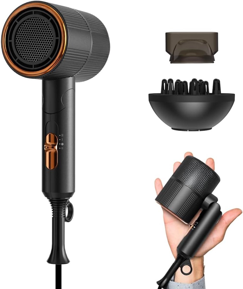 Groupe SEB Quvo® Fohn met Diffuser - Zwart - Groupe SEB - €79,95