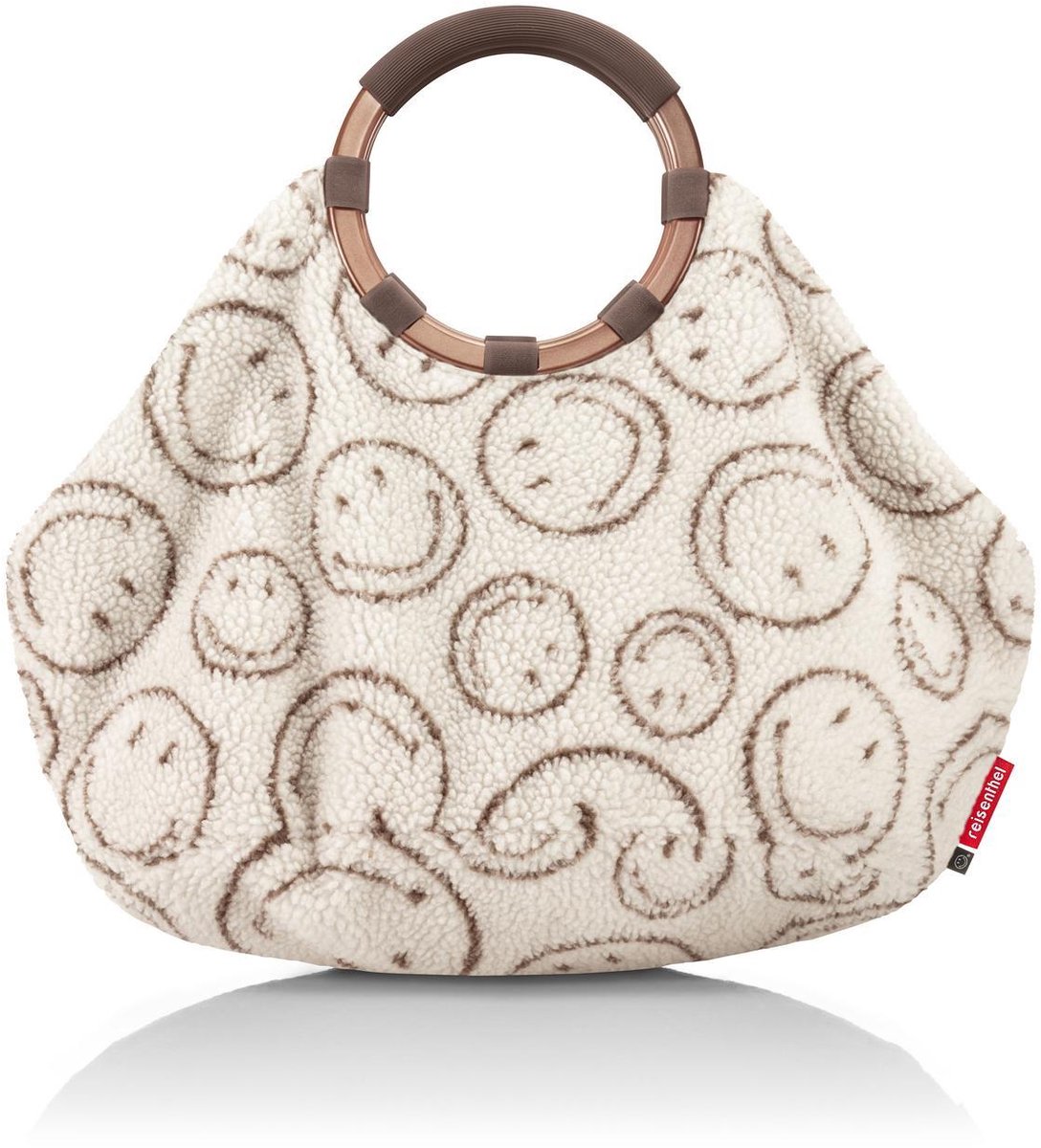 Reisenthel Loopbag Hobo Shopper - Hobotas - 18L - Smiley® Teddy Chocolate Beige