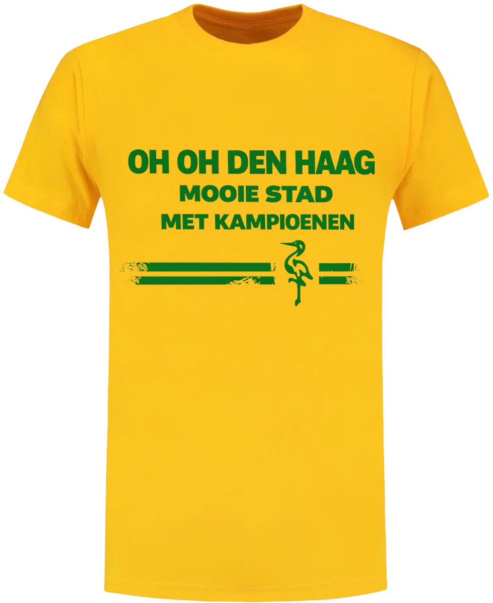 Den Haag Kampioen 2026 T-shirt Geel Voetbal Unisex