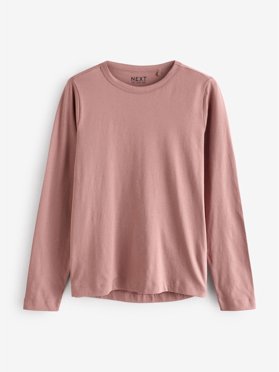 Next - Dames - T-shirt met lange mouwen en ronde hals - Roze