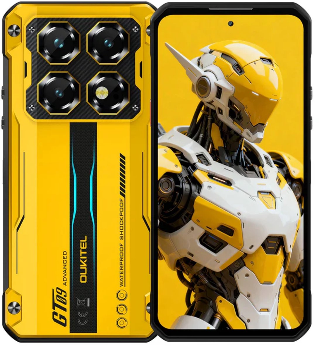 OUKITEL WP60 5G Rugged Smartphone - 16GB RAM + 512GB Opslag - 7,2 inch HD+ Scherm - 10000mAh Batterij - 108MP Camera - NFC - Android 15