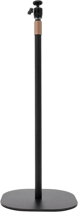 Projectorstandaard verstelbaar 65-120 cm, 360° draaibaar, vloerstandaard beamer, mat zwart, stabiel, 3 kg draagkracht