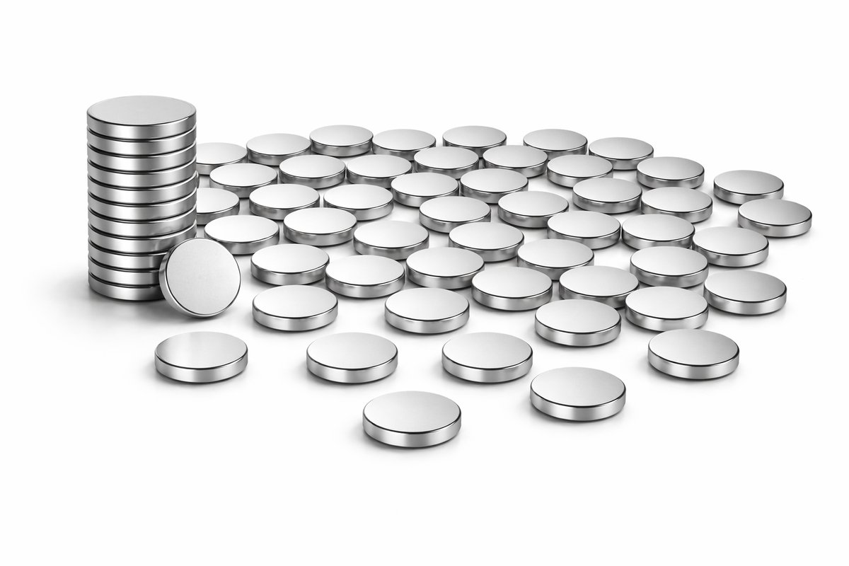 Brute Force Magneten – Neodymium Magneten N52 – 8x2 mm – Extra Sterk – Kleine Schijf Magneten – Set van 60 Stuks – Zilver