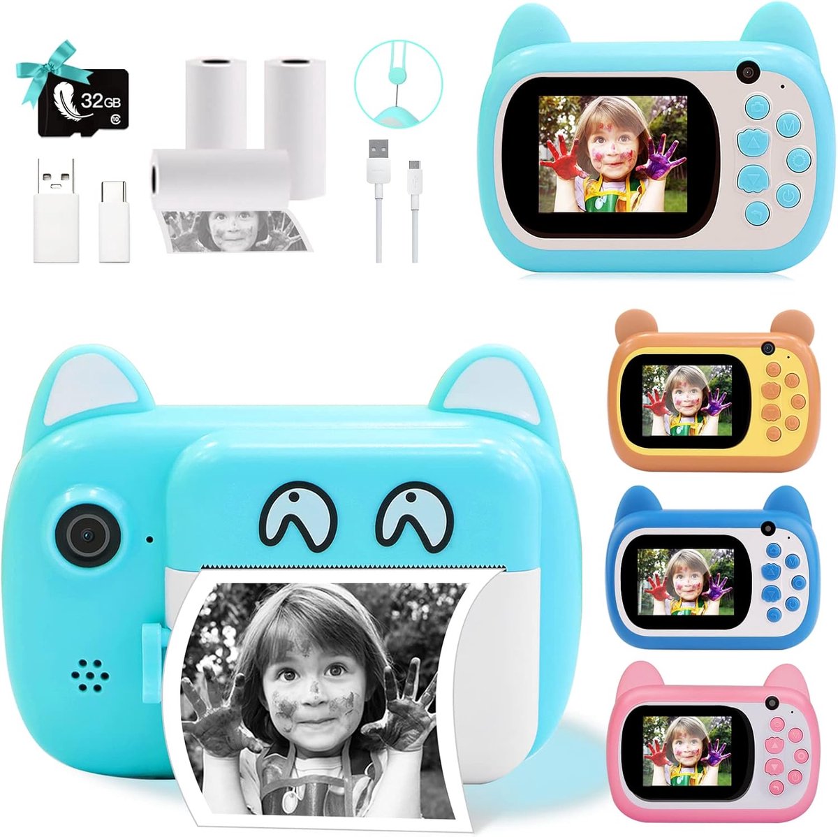 Digitale Camera - Direct Print - Momenten Vastleggen - 6x Optische Zoom - 157 x 145 cm - Groen