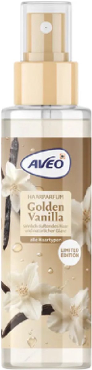 Aveo Haarparfum Golden Vanilla | 1x 100ml - Geur van Karamel & Vanille | Limited Edition